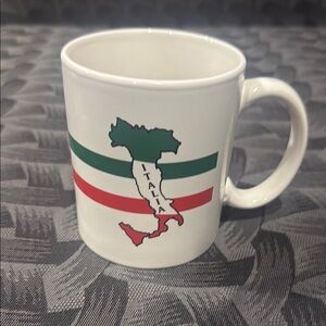 VTG Italia White Ceramic SOUVENIR Italy Kings Mug